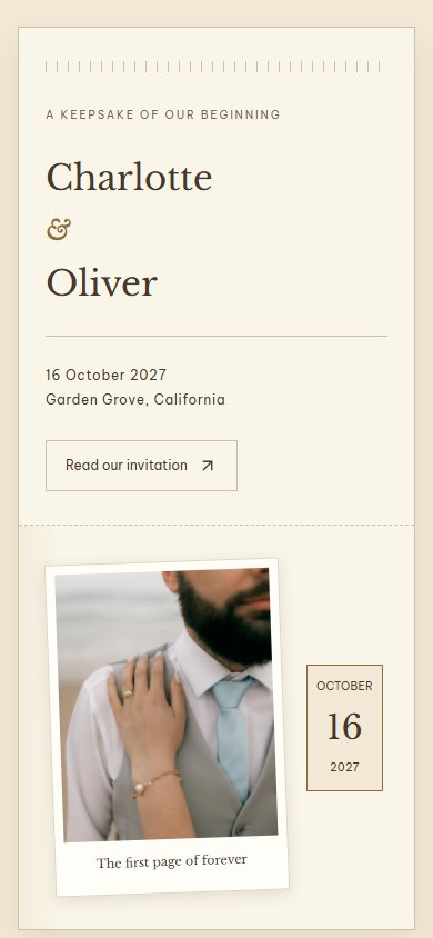 Champagne Archive invitation on a phone