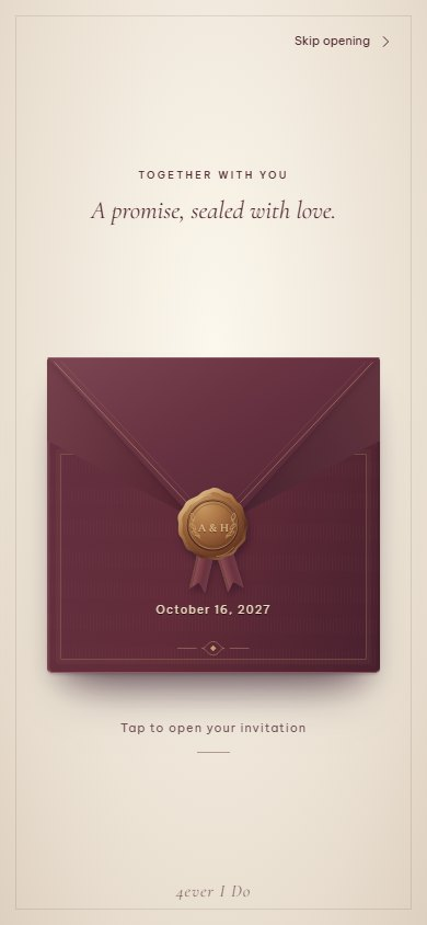 Velvet Seal invitation on a phone